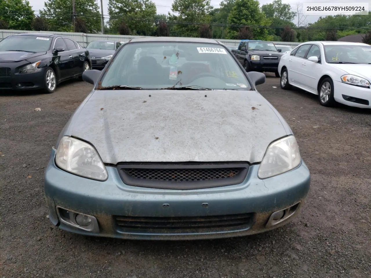 2000 Honda Civic Lx VIN: 2HGEJ6678YH509224 Lot: 61466764