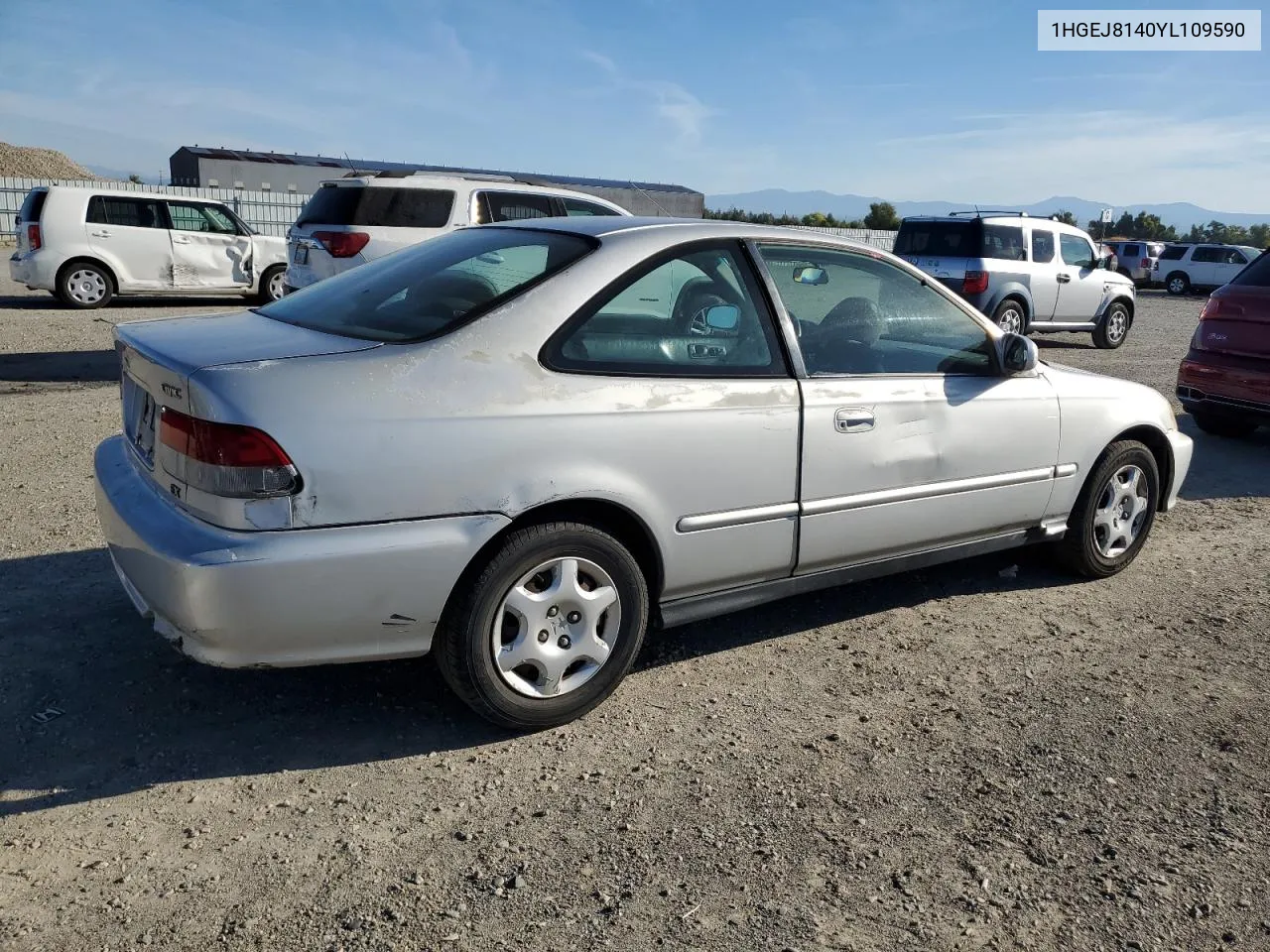 2000 Honda Civic Ex VIN: 1HGEJ8140YL109590 Lot: 72043734