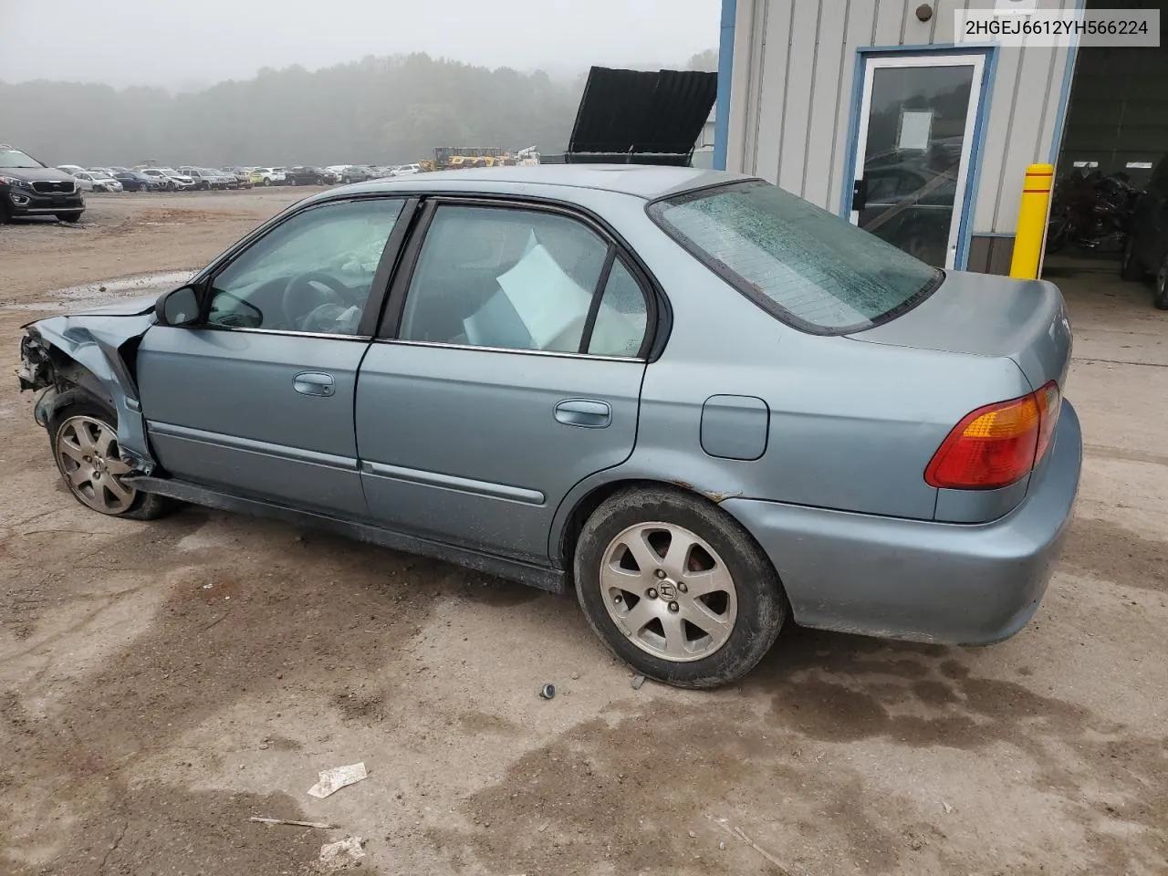 2000 Honda Civic Base VIN: 2HGEJ6612YH566224 Lot: 74302284