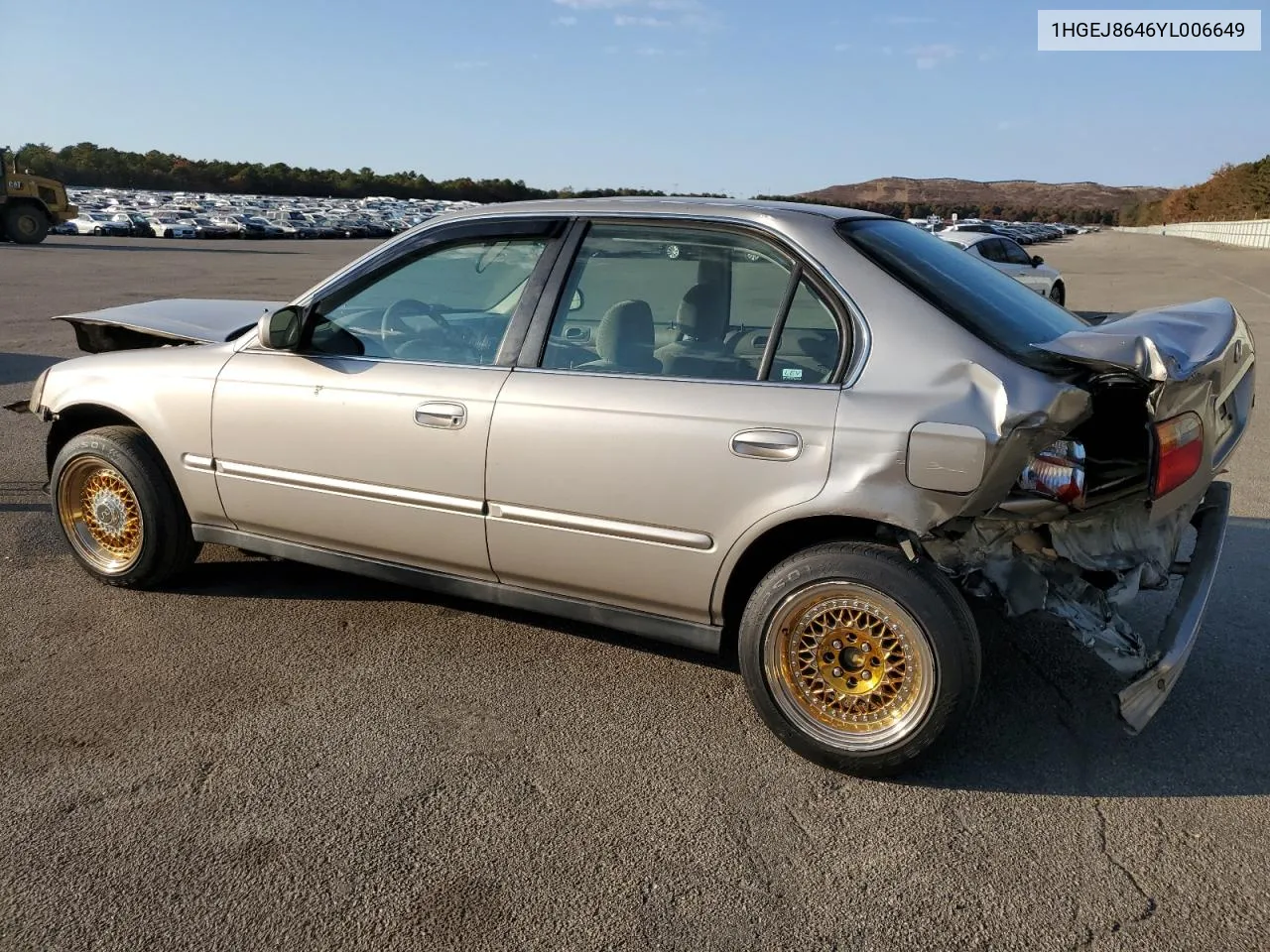 2000 Honda Civic Ex VIN: 1HGEJ8646YL006649 Lot: 77613824