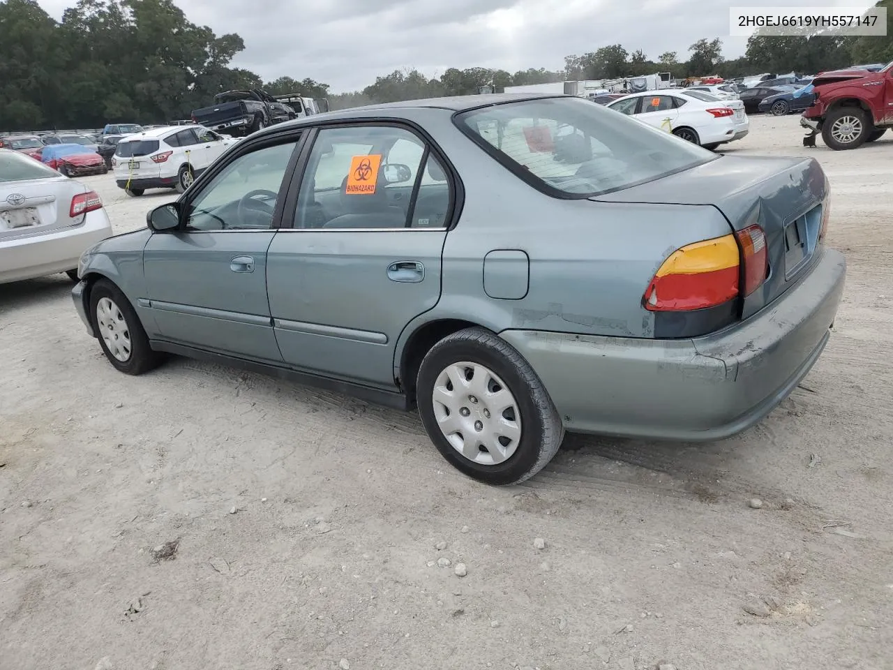 2000 Honda Civic Base VIN: 2HGEJ6619YH557147 Lot: 79527274