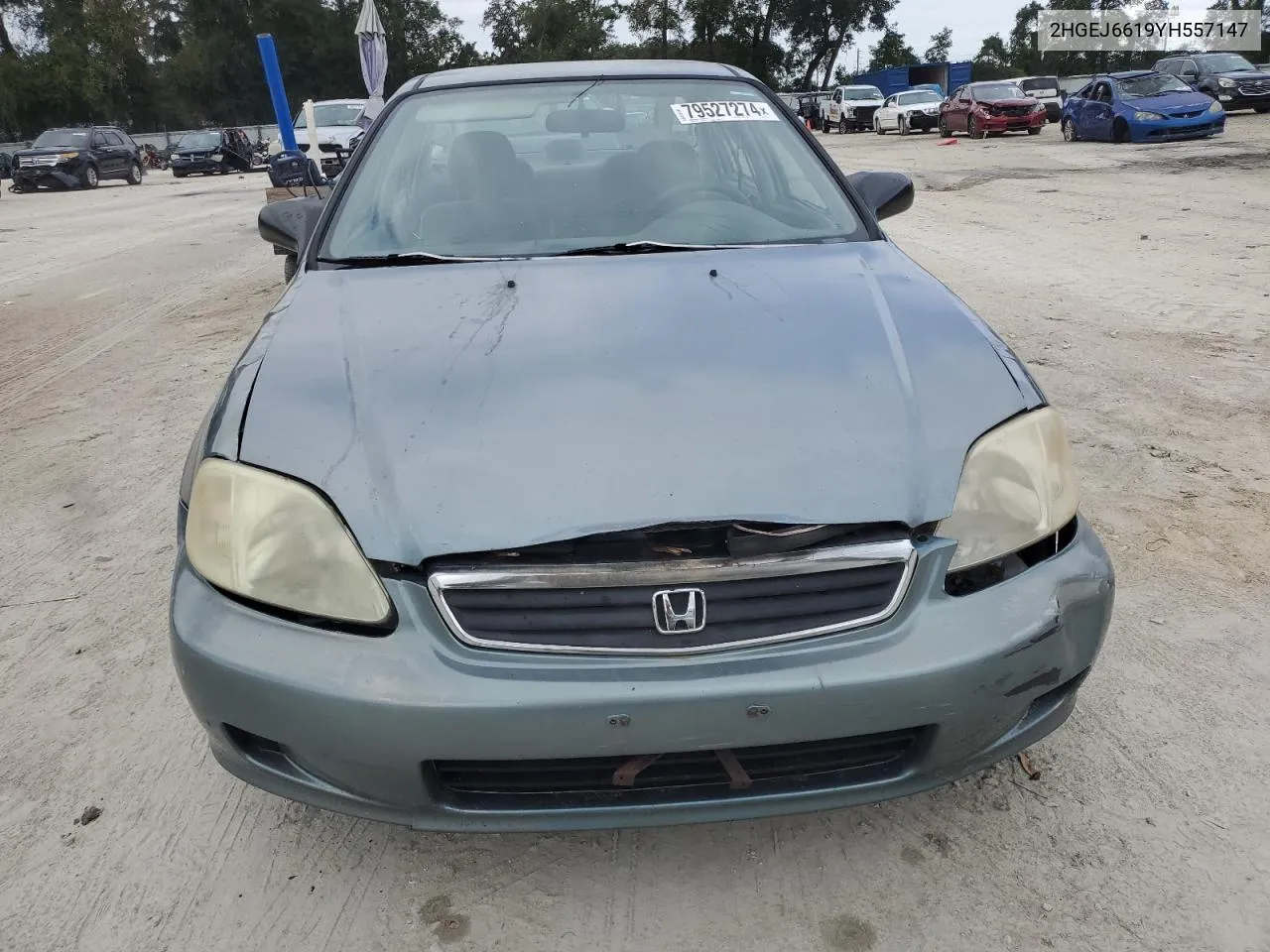 2000 Honda Civic Base VIN: 2HGEJ6619YH557147 Lot: 79527274