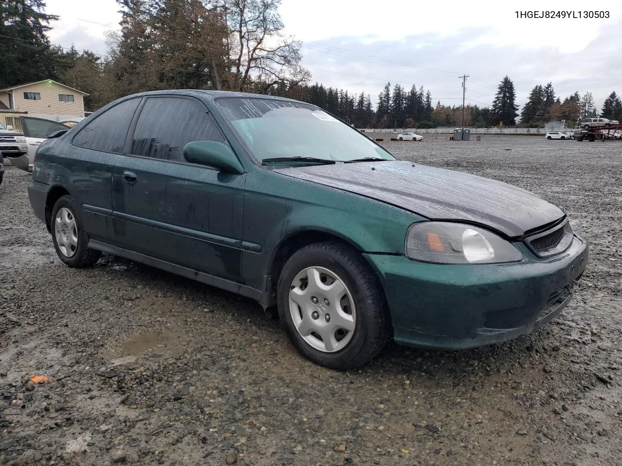 2000 Honda Civic Ex VIN: 1HGEJ8249YL130503 Lot: 80297734