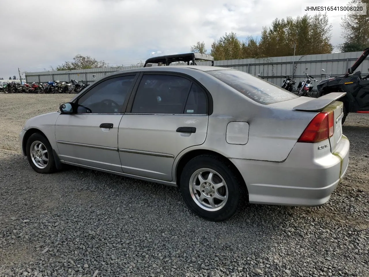 2001 Honda Civic Lx VIN: JHMES16541S008020 Lot: 72550014