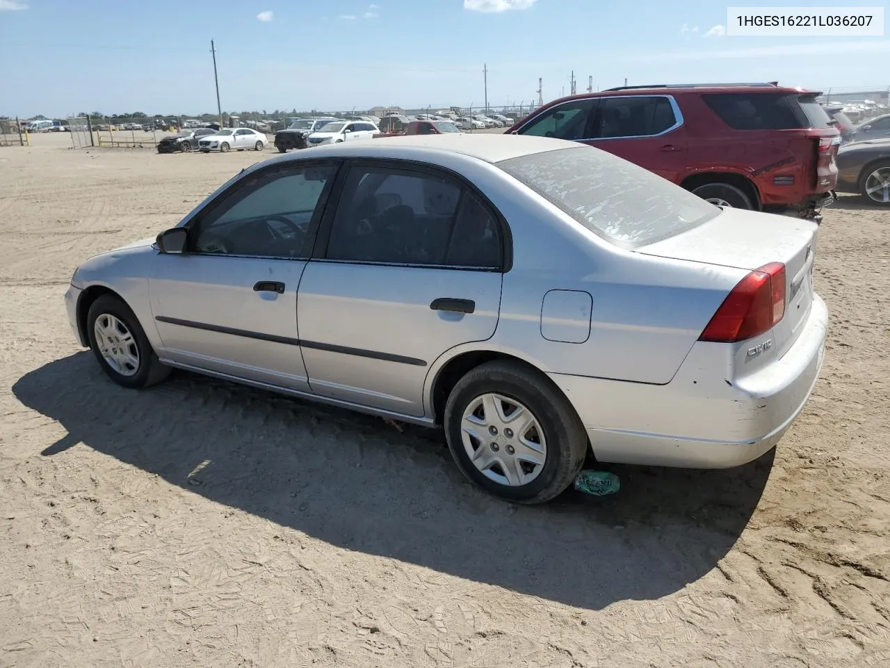 2001 Honda Civic Dx VIN: 1HGES16221L036207 Lot: 74486444