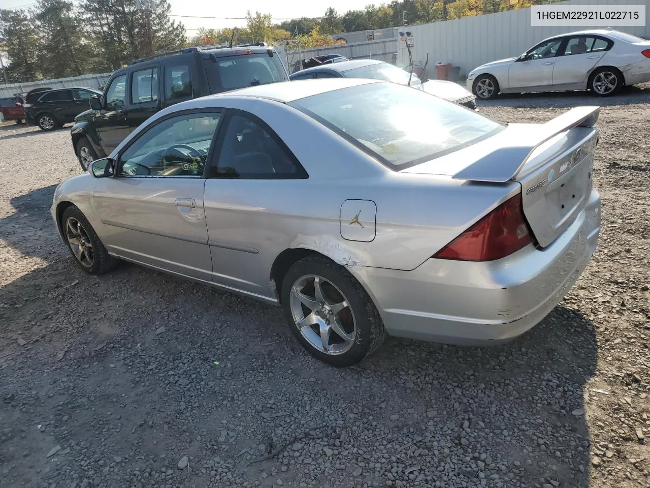 2001 Honda Civic Si VIN: 1HGEM22921L022715 Lot: 75028734