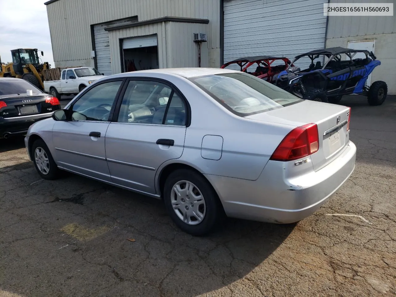 2001 Honda Civic Lx VIN: 2HGES16561H560693 Lot: 75774984