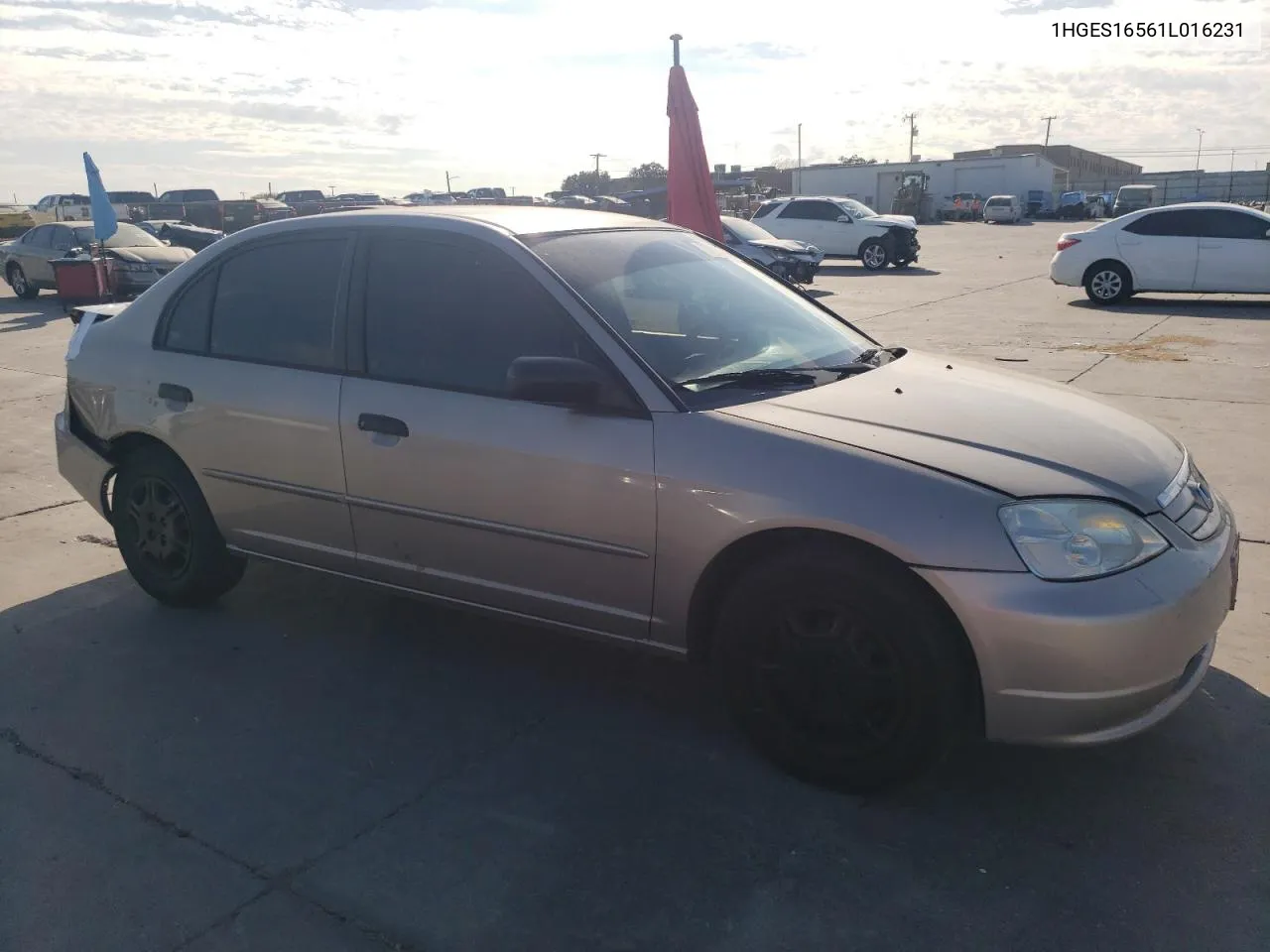 1HGES16561L016231 2001 Honda Civic Lx