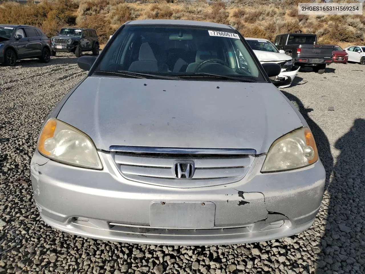 2001 Honda Civic Lx VIN: 2HGES16531H569254 Lot: 77660674