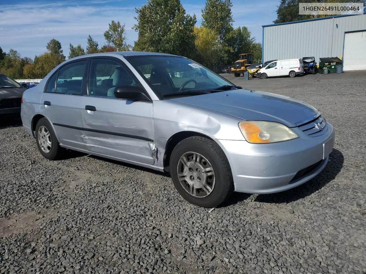 2001 Honda Civic Gx VIN: 1HGEN26491L000464 Lot: 78042584