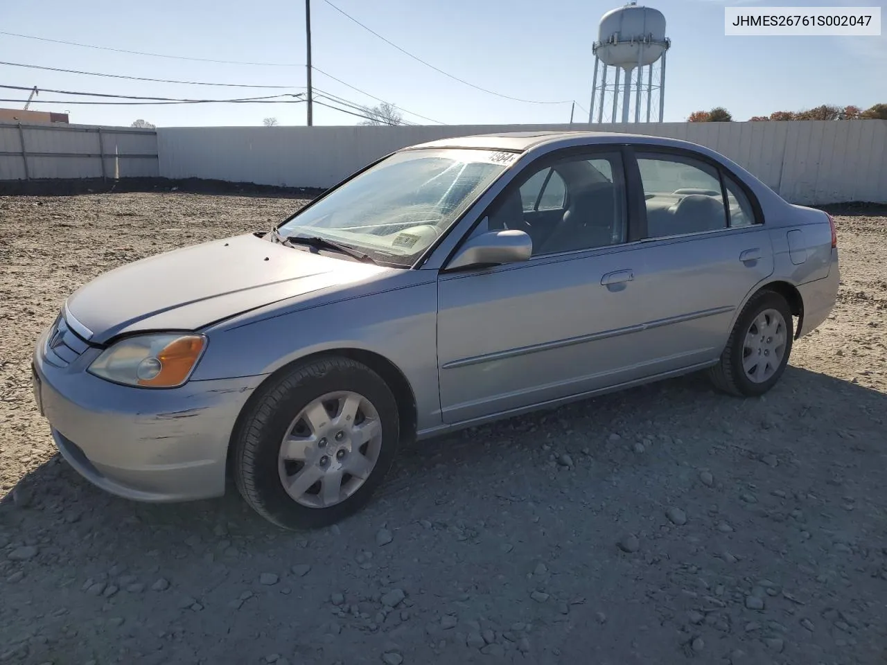 2001 Honda Civic Ex VIN: JHMES26761S002047 Lot: 78184564