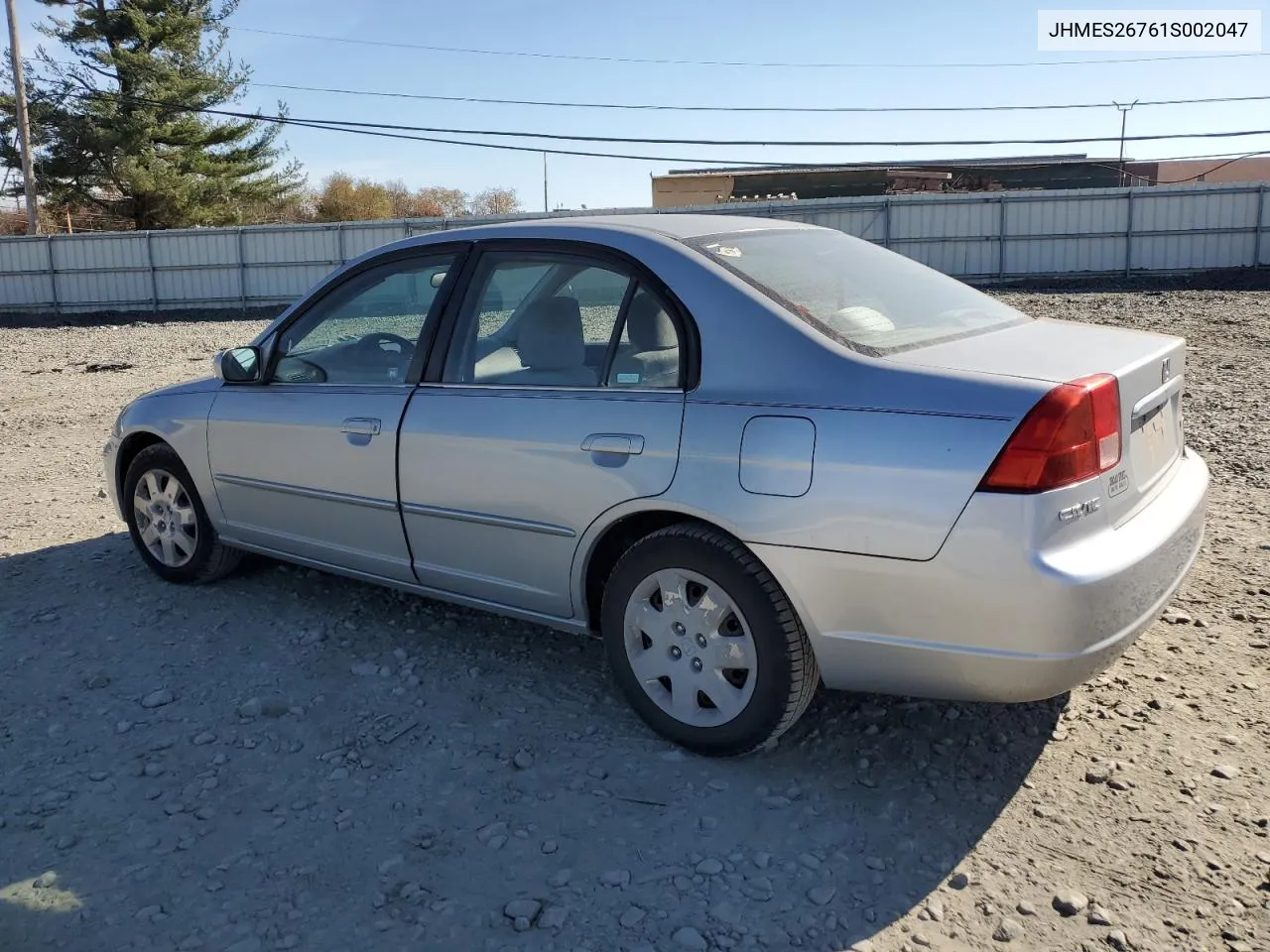 2001 Honda Civic Ex VIN: JHMES26761S002047 Lot: 78184564