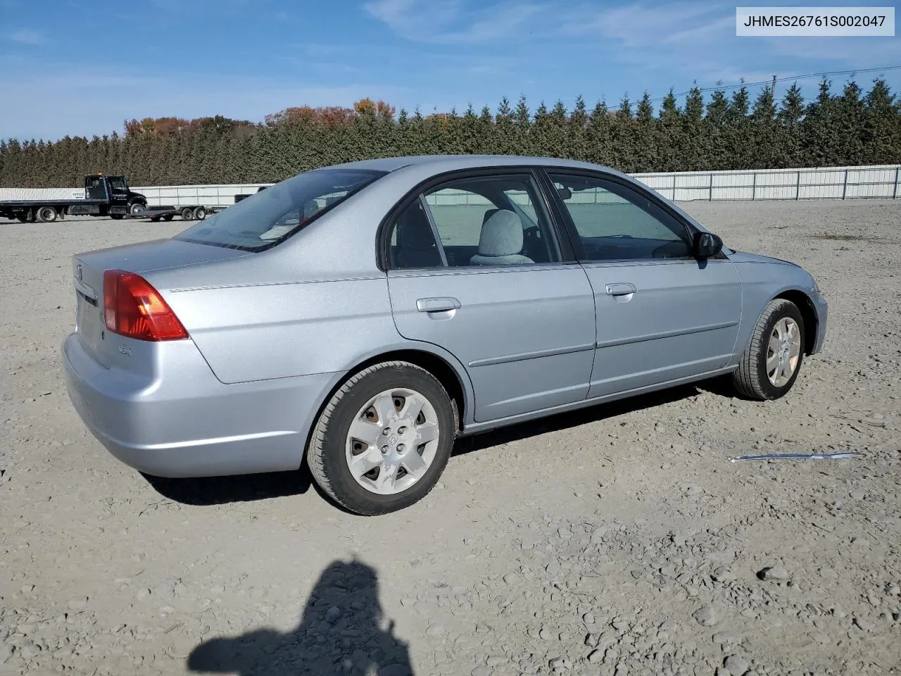 2001 Honda Civic Ex VIN: JHMES26761S002047 Lot: 78184564