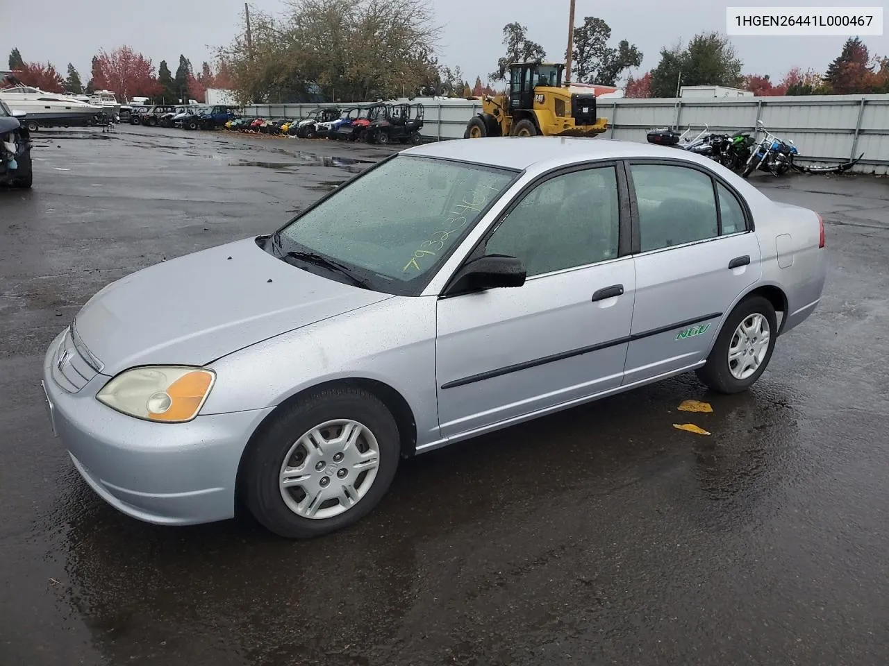 2001 Honda Civic Gx VIN: 1HGEN26441L000467 Lot: 79323464