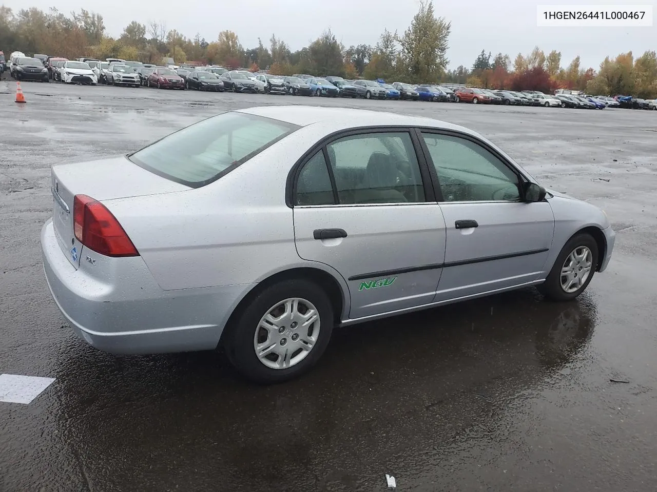 2001 Honda Civic Gx VIN: 1HGEN26441L000467 Lot: 79323464