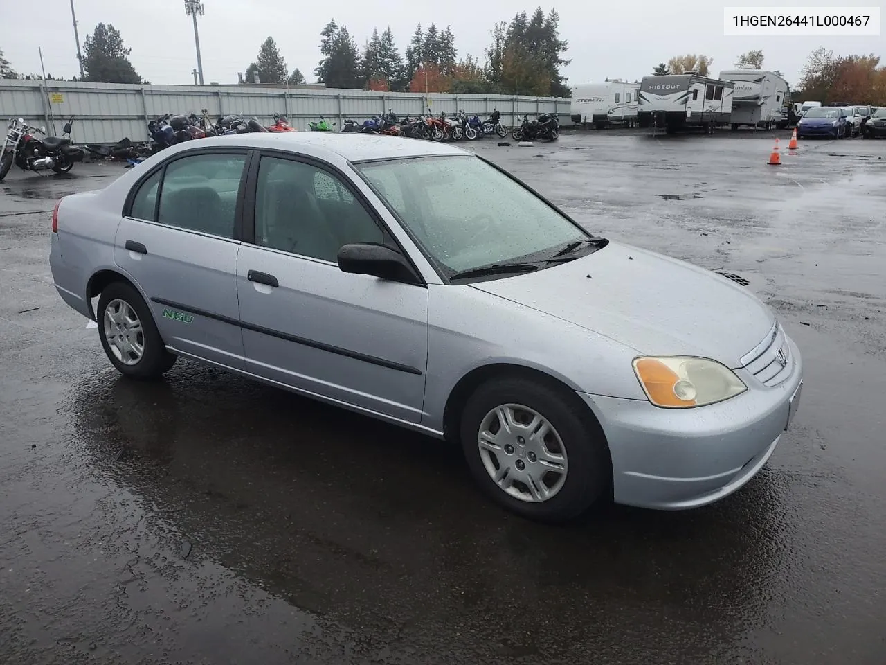 2001 Honda Civic Gx VIN: 1HGEN26441L000467 Lot: 79323464