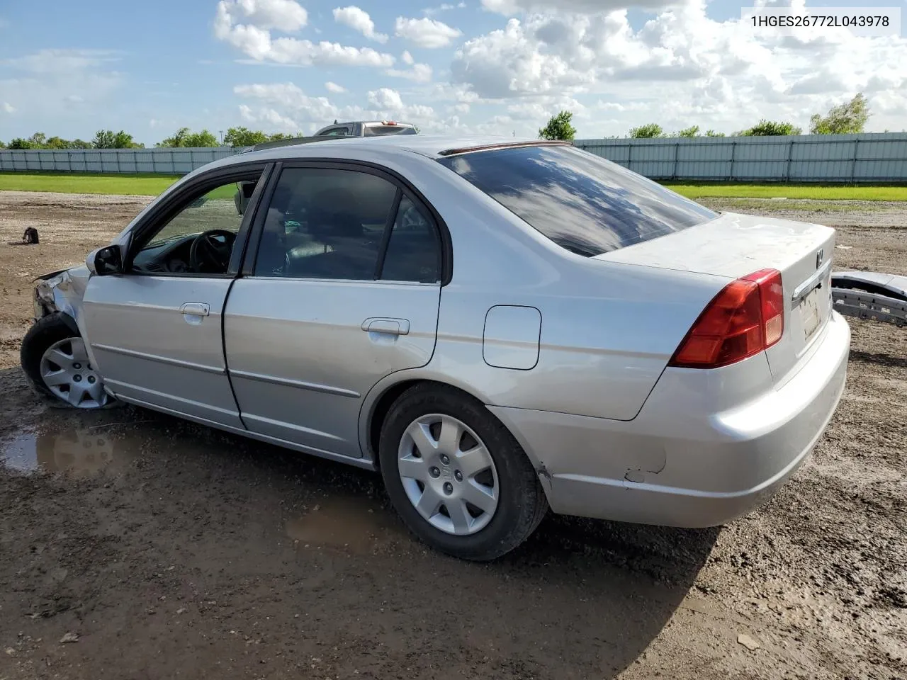 2002 Honda Civic Ex VIN: 1HGES26772L043978 Lot: 65286954