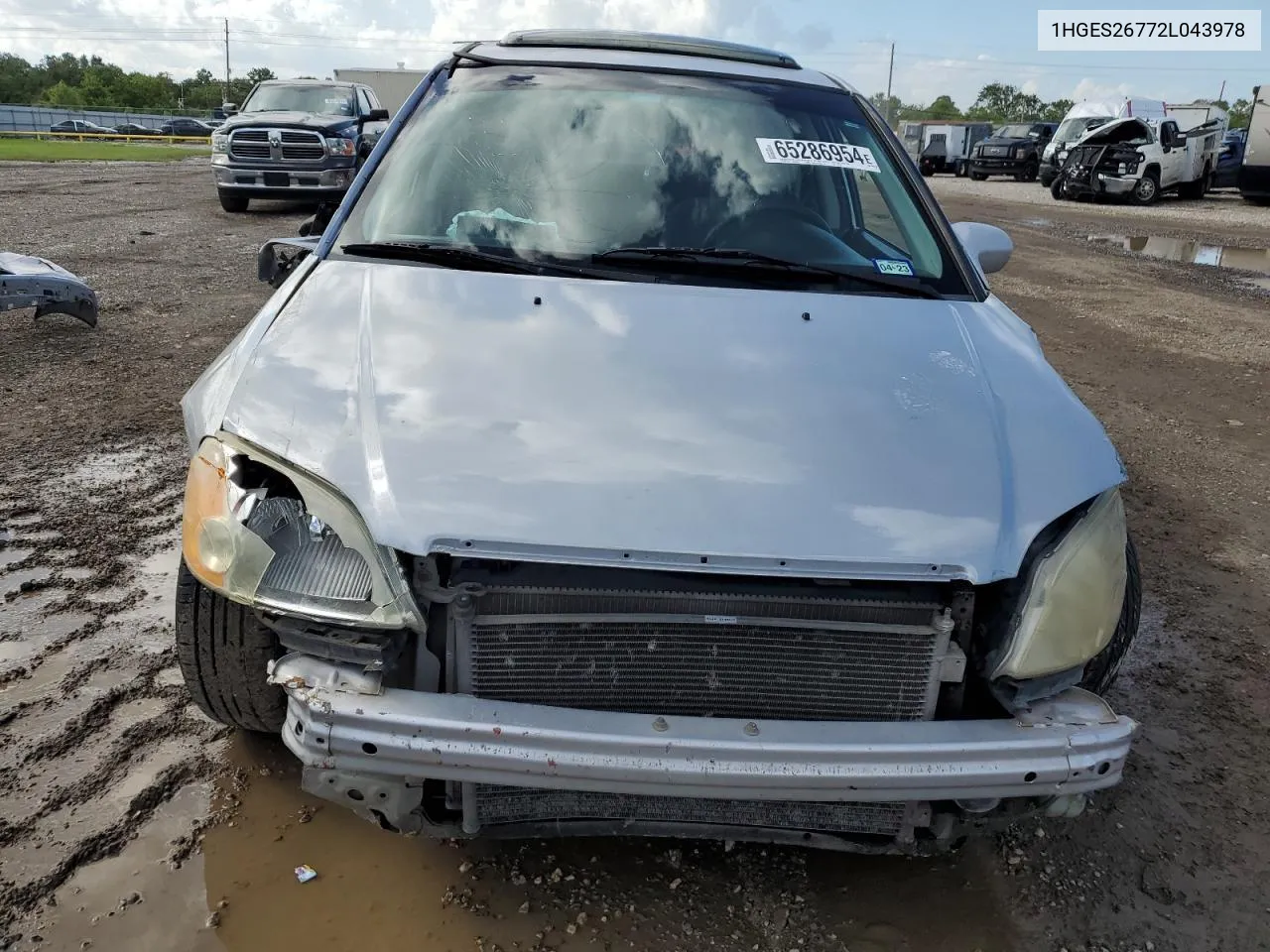 2002 Honda Civic Ex VIN: 1HGES26772L043978 Lot: 65286954