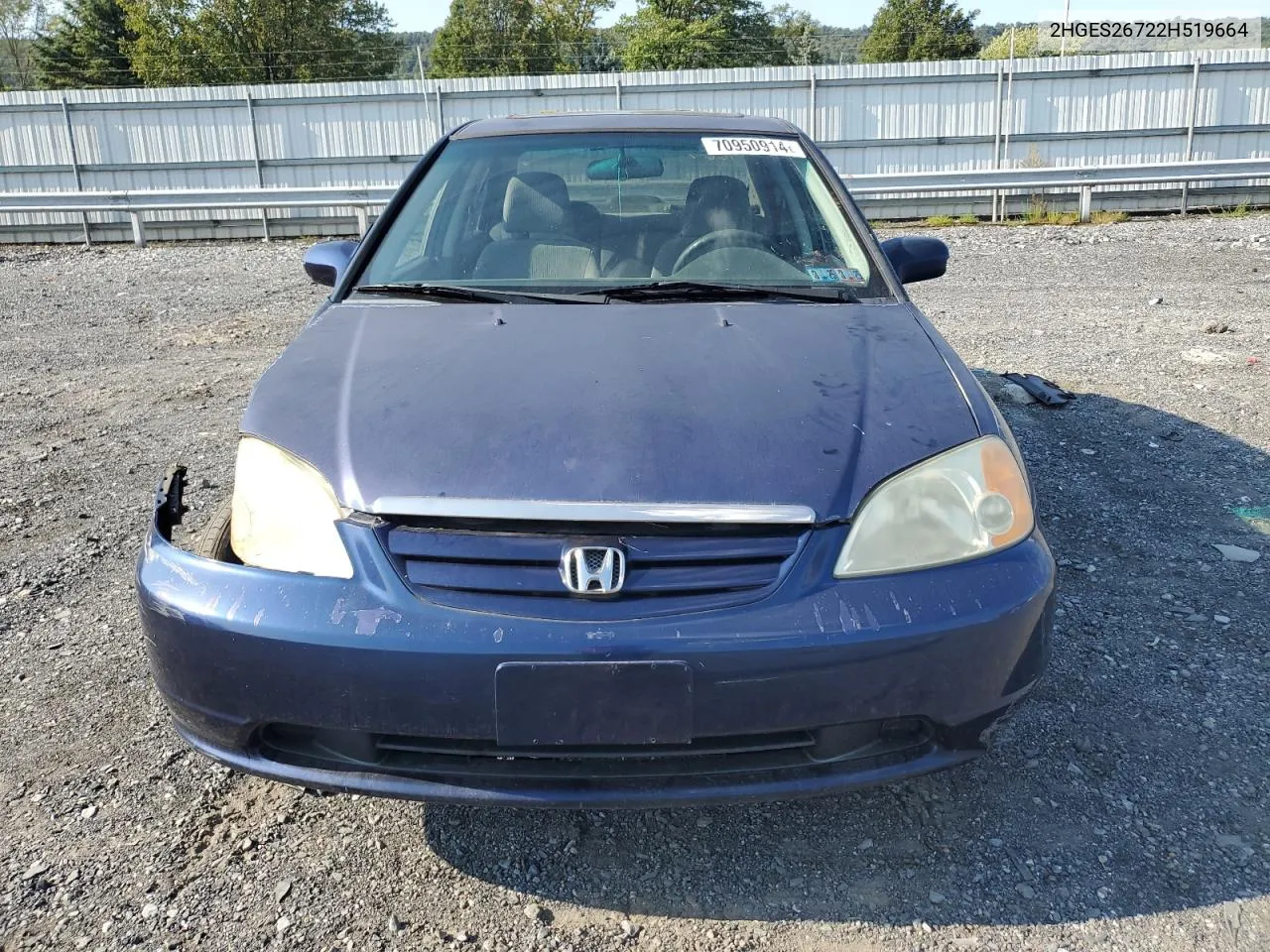 2HGES26722H519664 2002 Honda Civic Ex