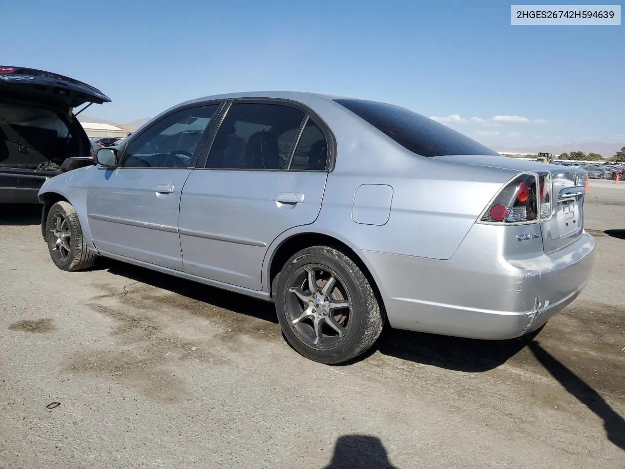 2002 Honda Civic Ex VIN: 2HGES26742H594639 Lot: 71797124