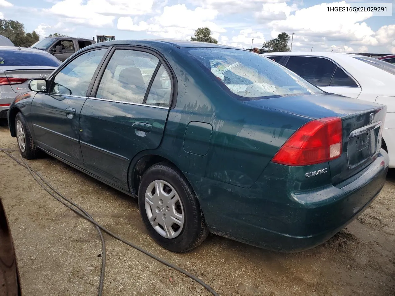 2002 Honda Civic Lx VIN: 1HGES165X2L029291 Lot: 74014624