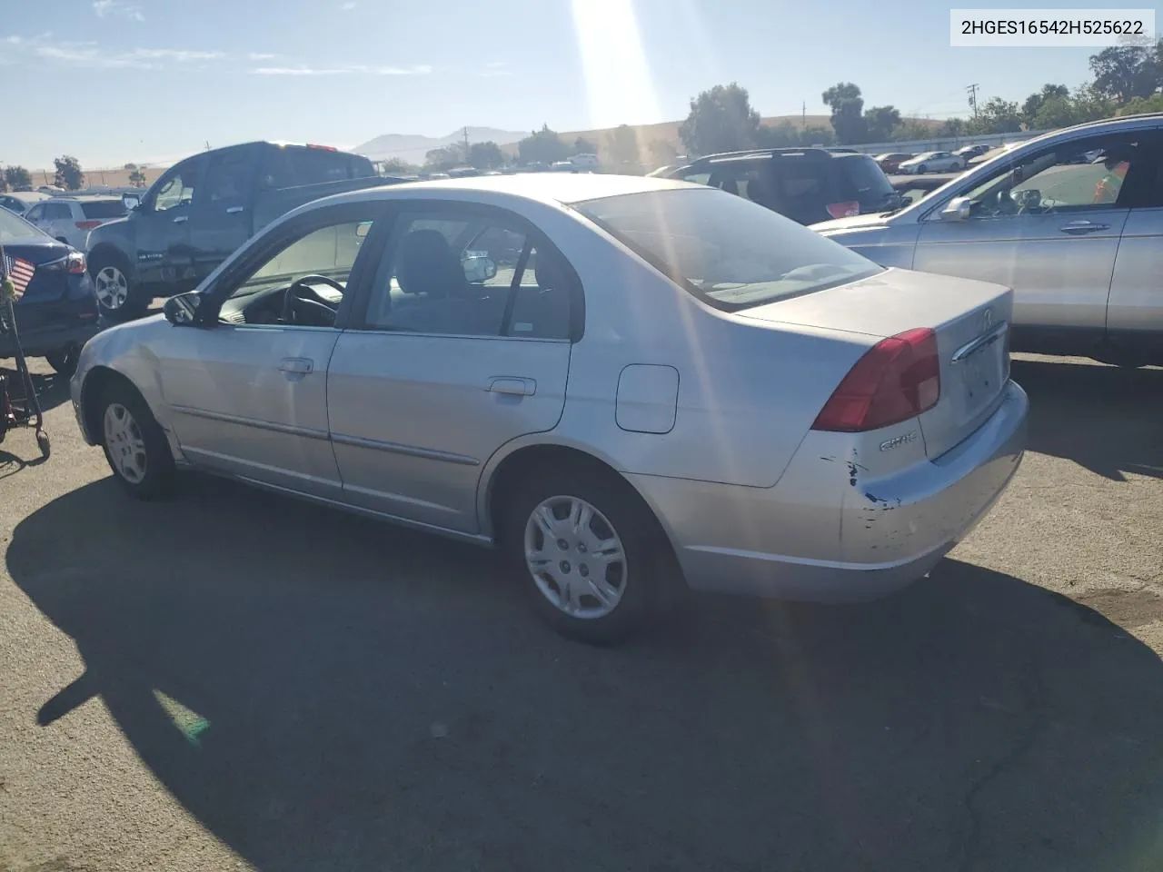 2002 Honda Civic Lx VIN: 2HGES16542H525622 Lot: 74629454