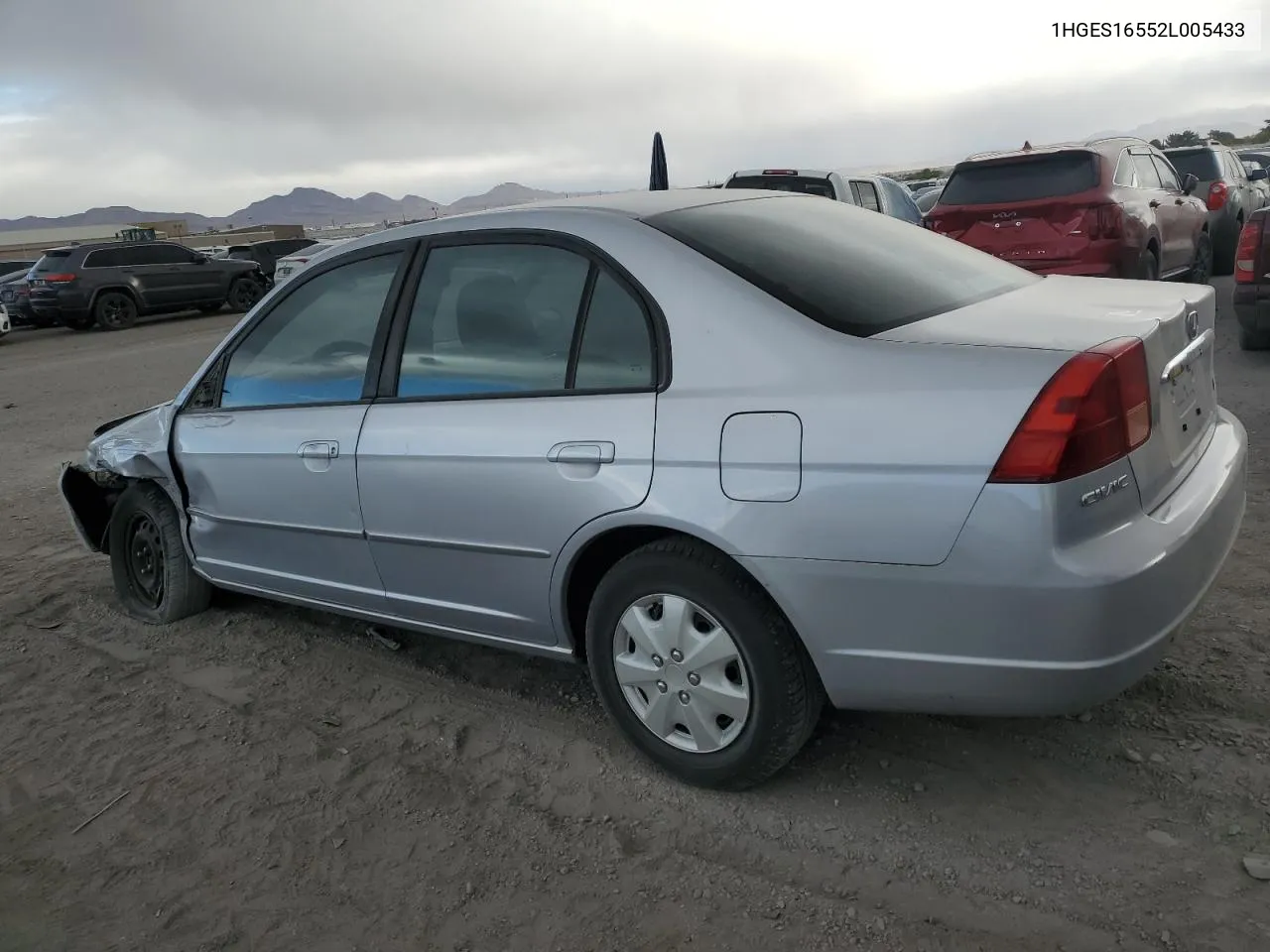 2002 Honda Civic Lx VIN: 1HGES16552L005433 Lot: 76961064