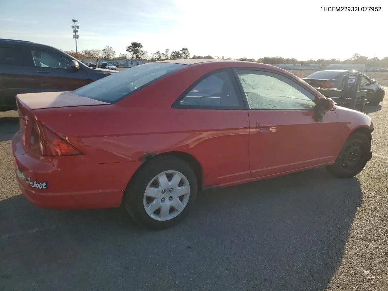 2002 Honda Civic Ex VIN: 1HGEM22932L077952 Lot: 77619864