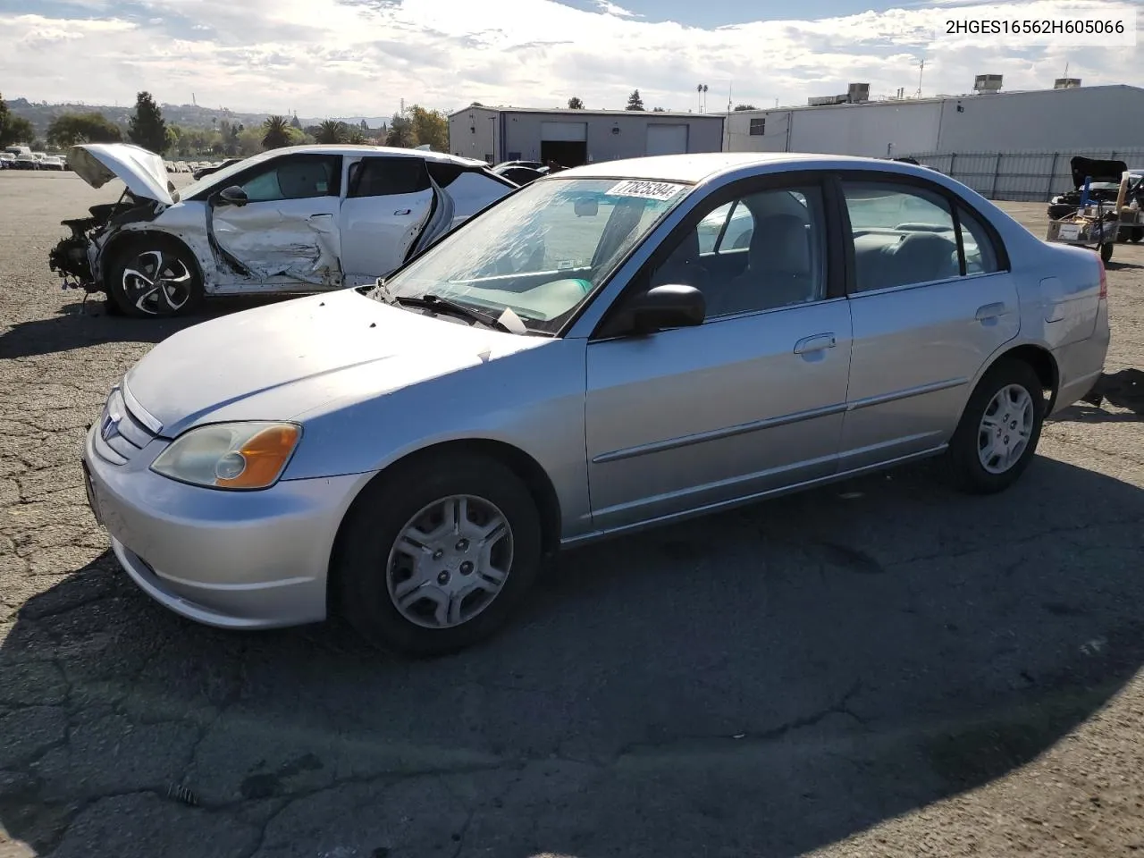 2002 Honda Civic Lx VIN: 2HGES16562H605066 Lot: 77825394