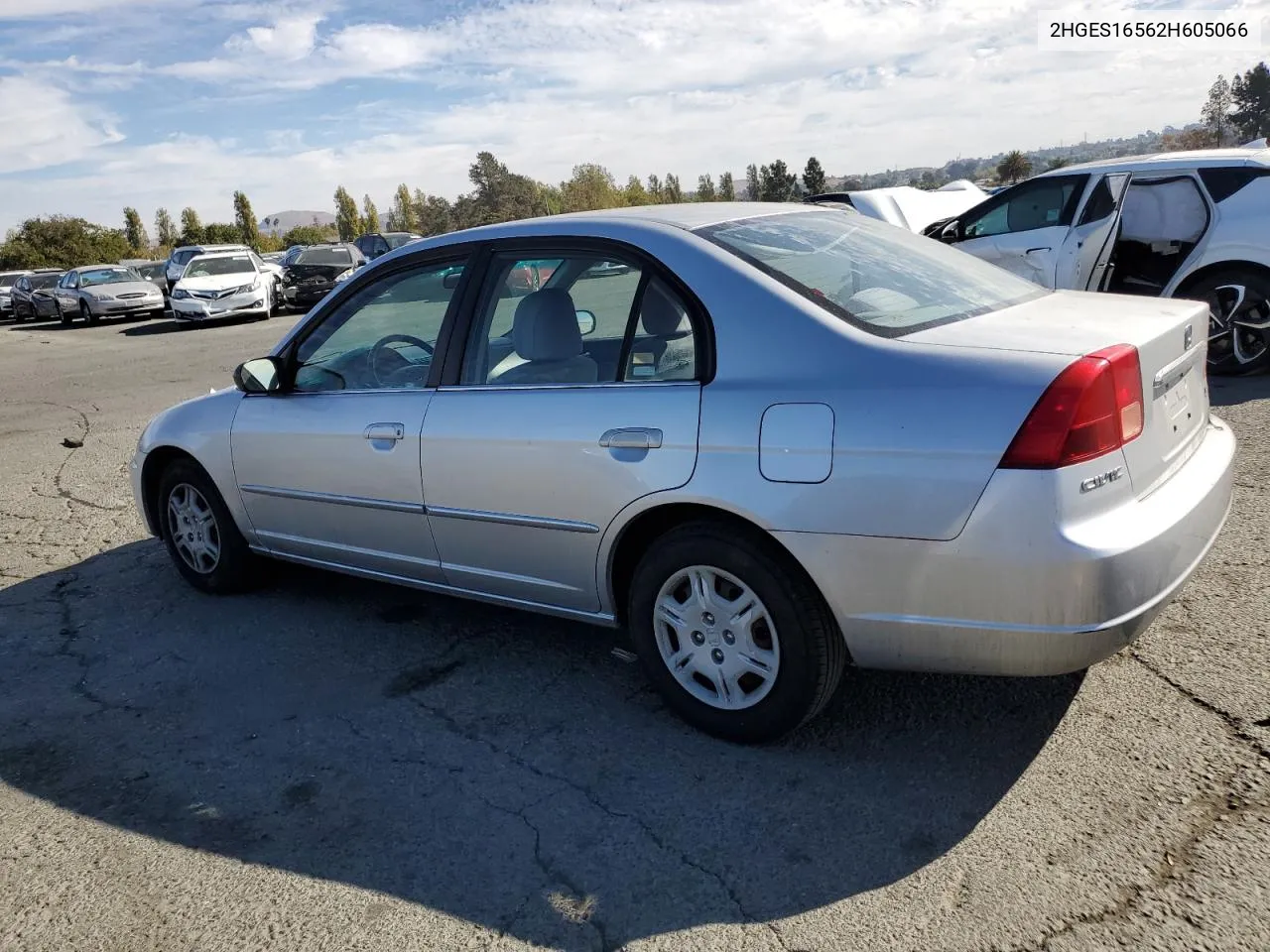 2002 Honda Civic Lx VIN: 2HGES16562H605066 Lot: 77825394