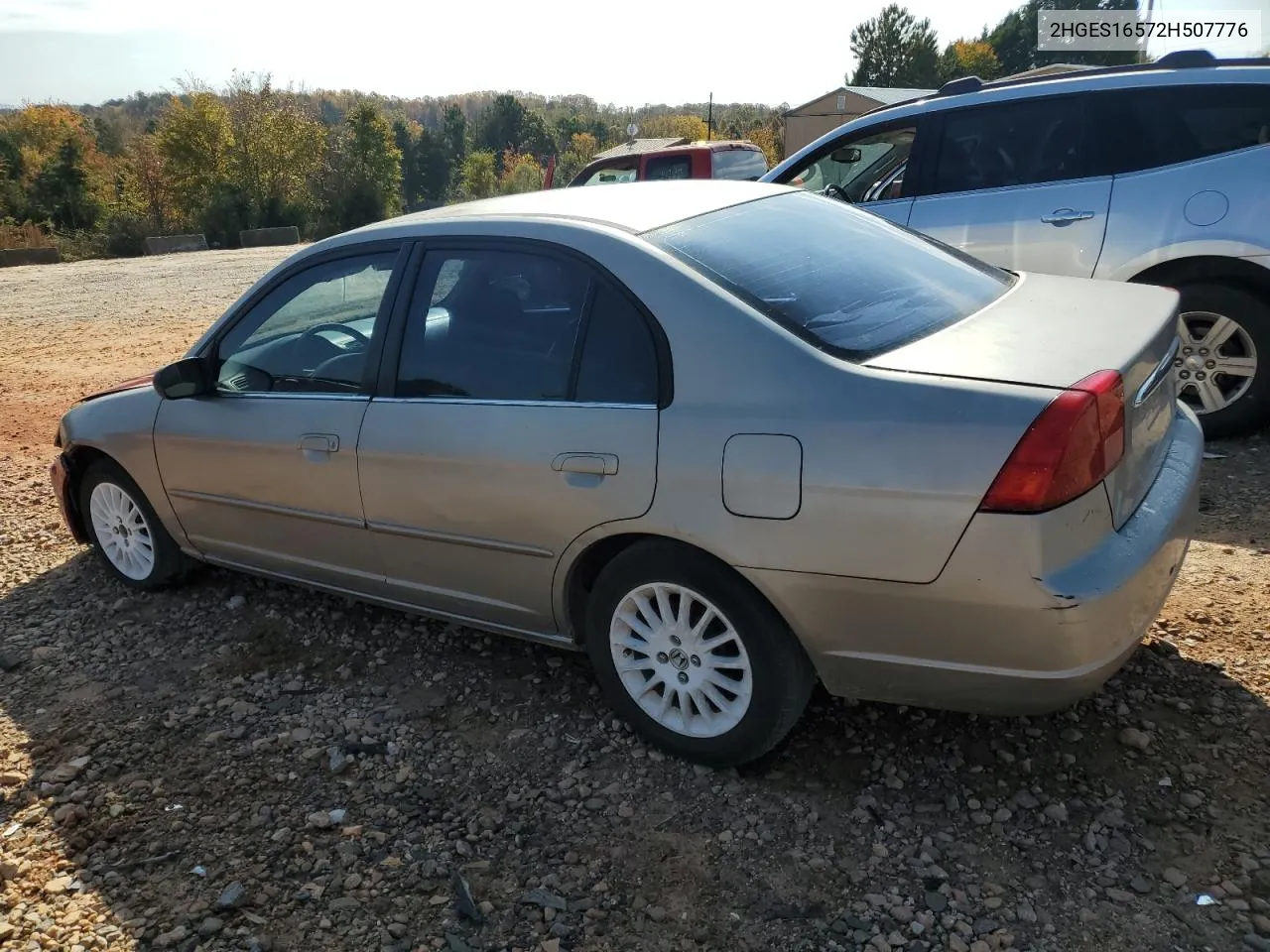 2002 Honda Civic Lx VIN: 2HGES16572H507776 Lot: 78137124