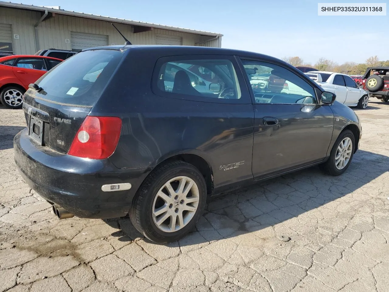 2002 Honda Civic Si VIN: SHHEP33532U311368 Lot: 78217604