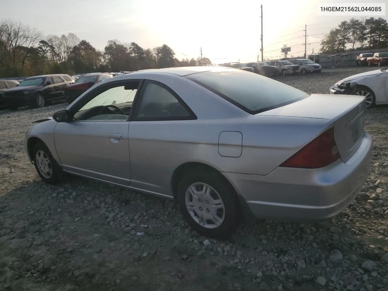 2002 Honda Civic Lx VIN: 1HGEM21562L044085 Lot: 78772524