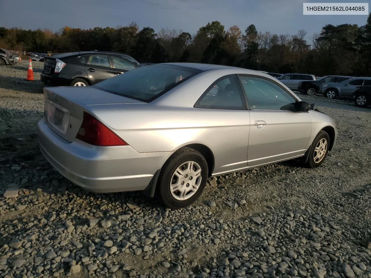 2002 Honda Civic Lx VIN: 1HGEM21562L044085 Lot: 78772524