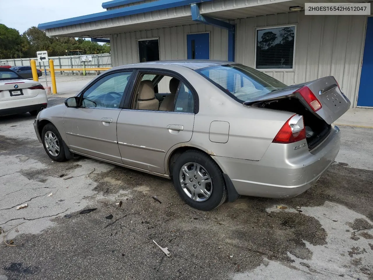 2002 Honda Civic Lx VIN: 2HGES16542H612047 Lot: 79898504