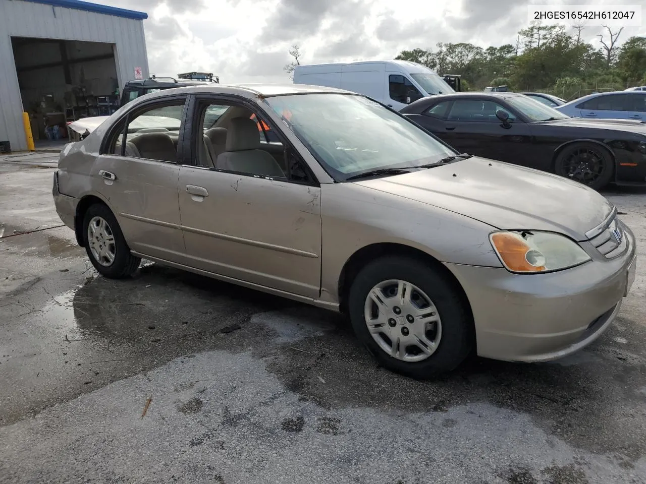 2002 Honda Civic Lx VIN: 2HGES16542H612047 Lot: 79898504