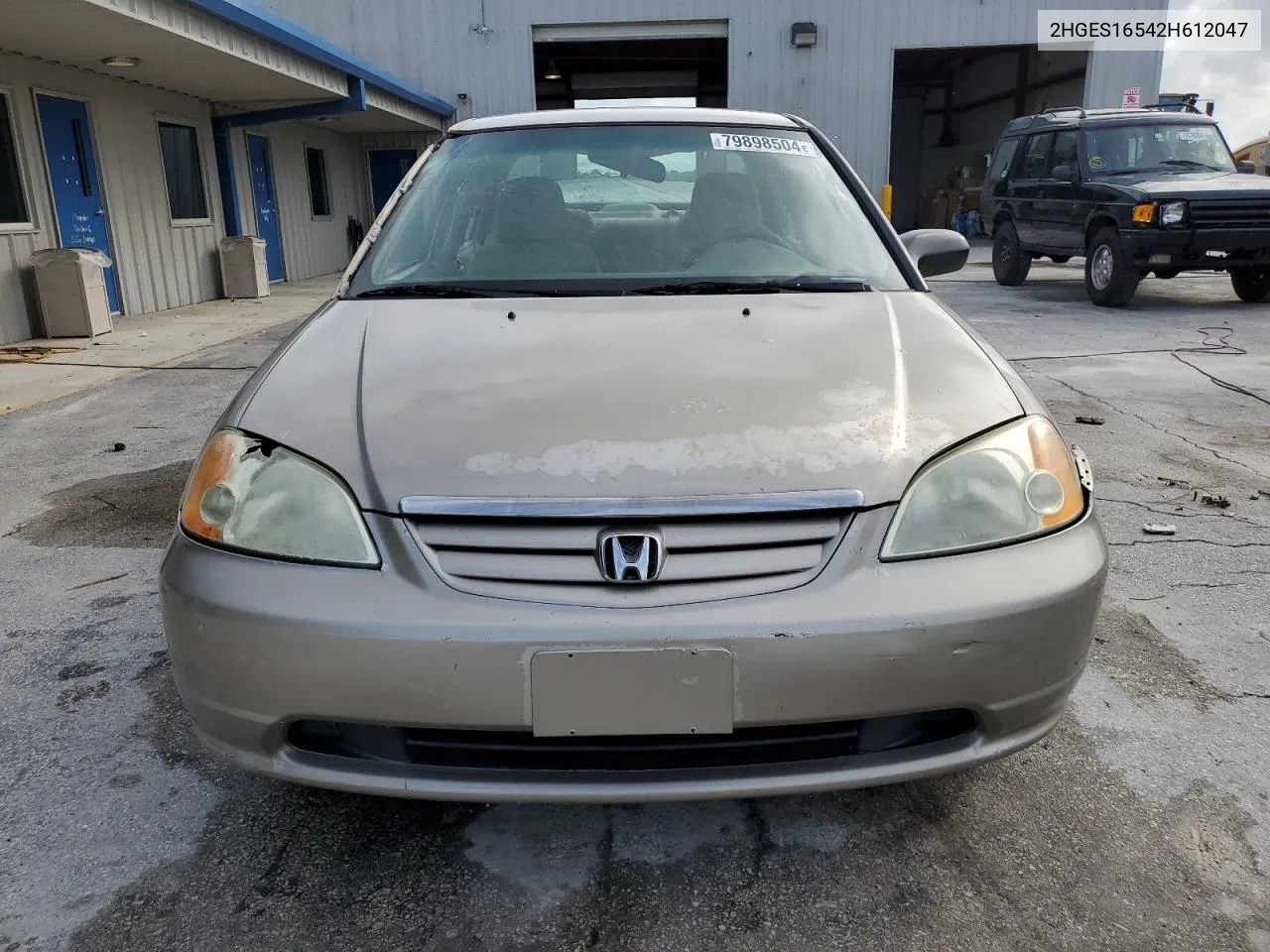 2002 Honda Civic Lx VIN: 2HGES16542H612047 Lot: 79898504