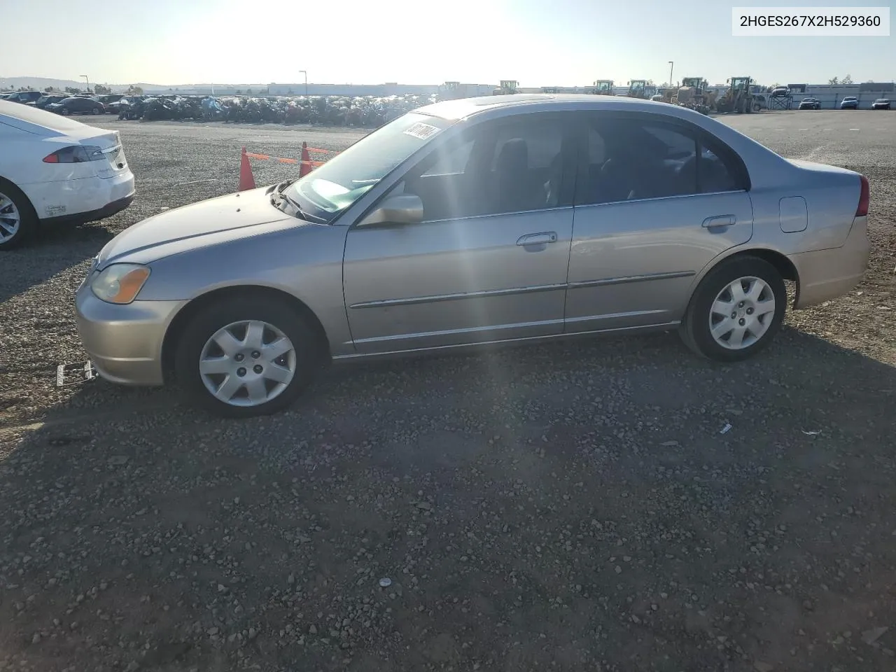 2002 Honda Civic Ex VIN: 2HGES267X2H529360 Lot: 80117084