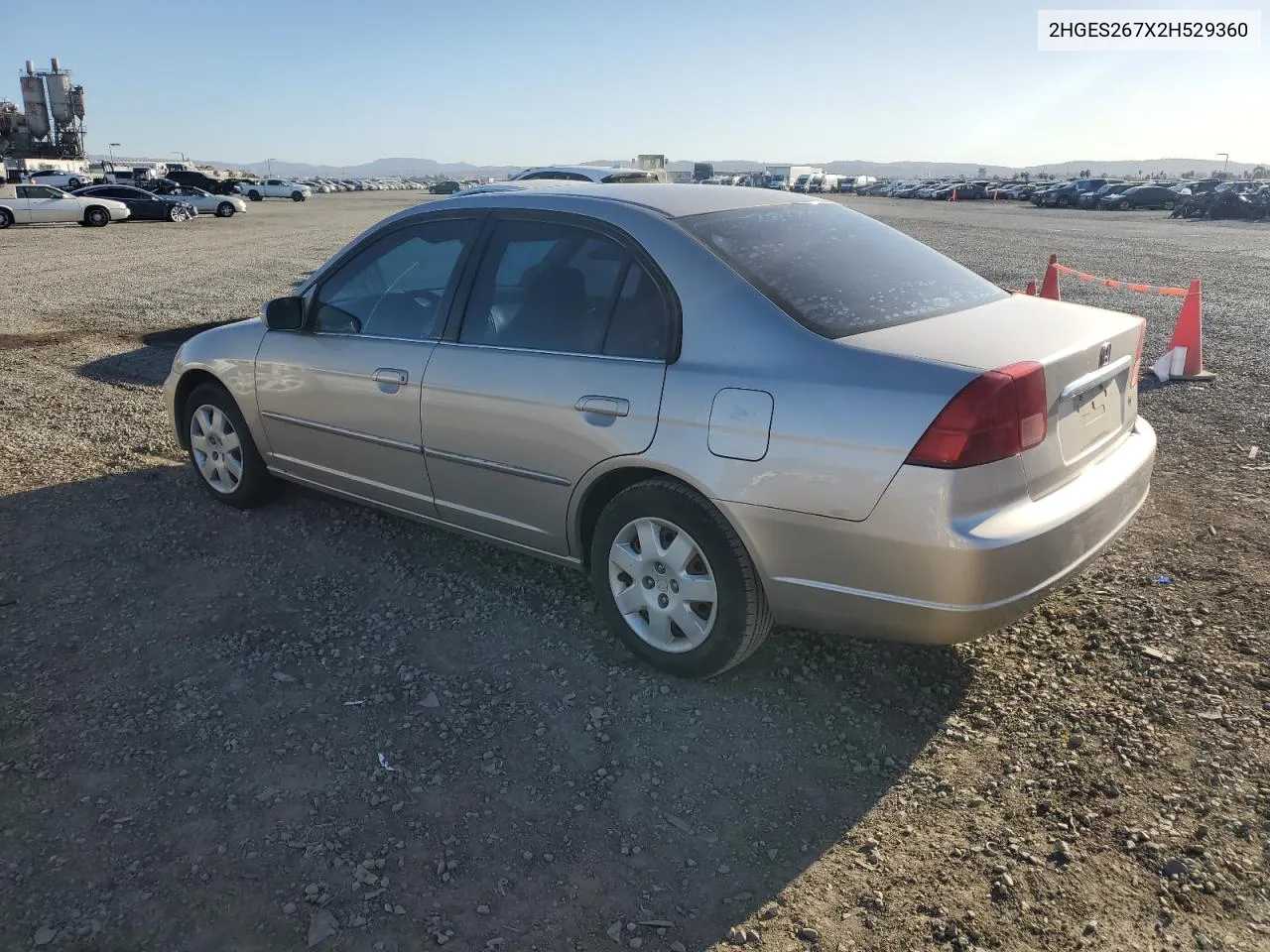 2002 Honda Civic Ex VIN: 2HGES267X2H529360 Lot: 80117084