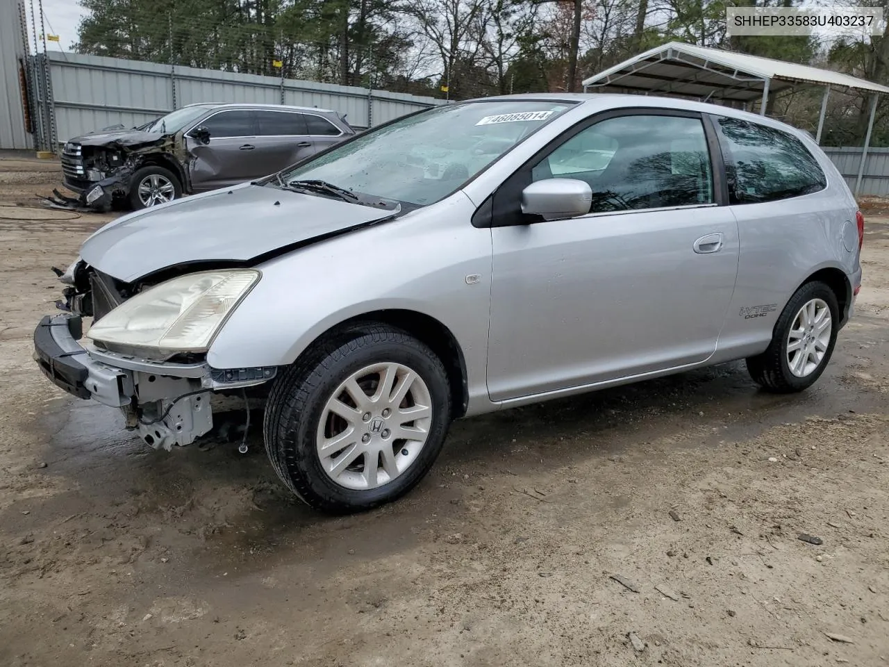 2003 Honda Civic Si VIN: SHHEP33583U403237 Lot: 46085014