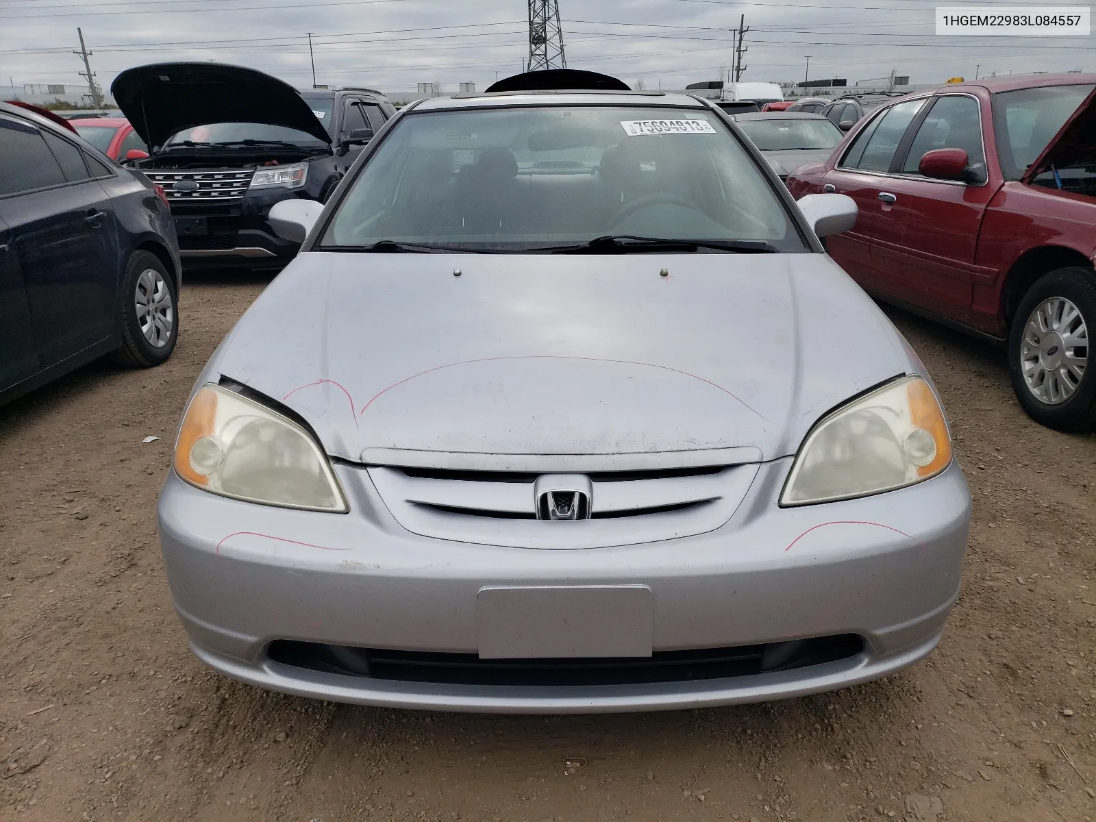 1HGEM22983L084557 2003 Honda Civic Ex