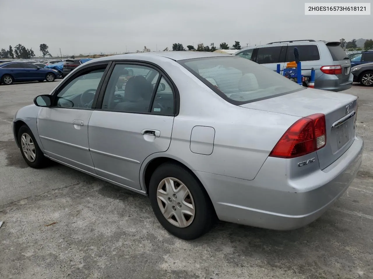 2003 Honda Civic Lx VIN: 2HGES16573H618121 Lot: 53824284