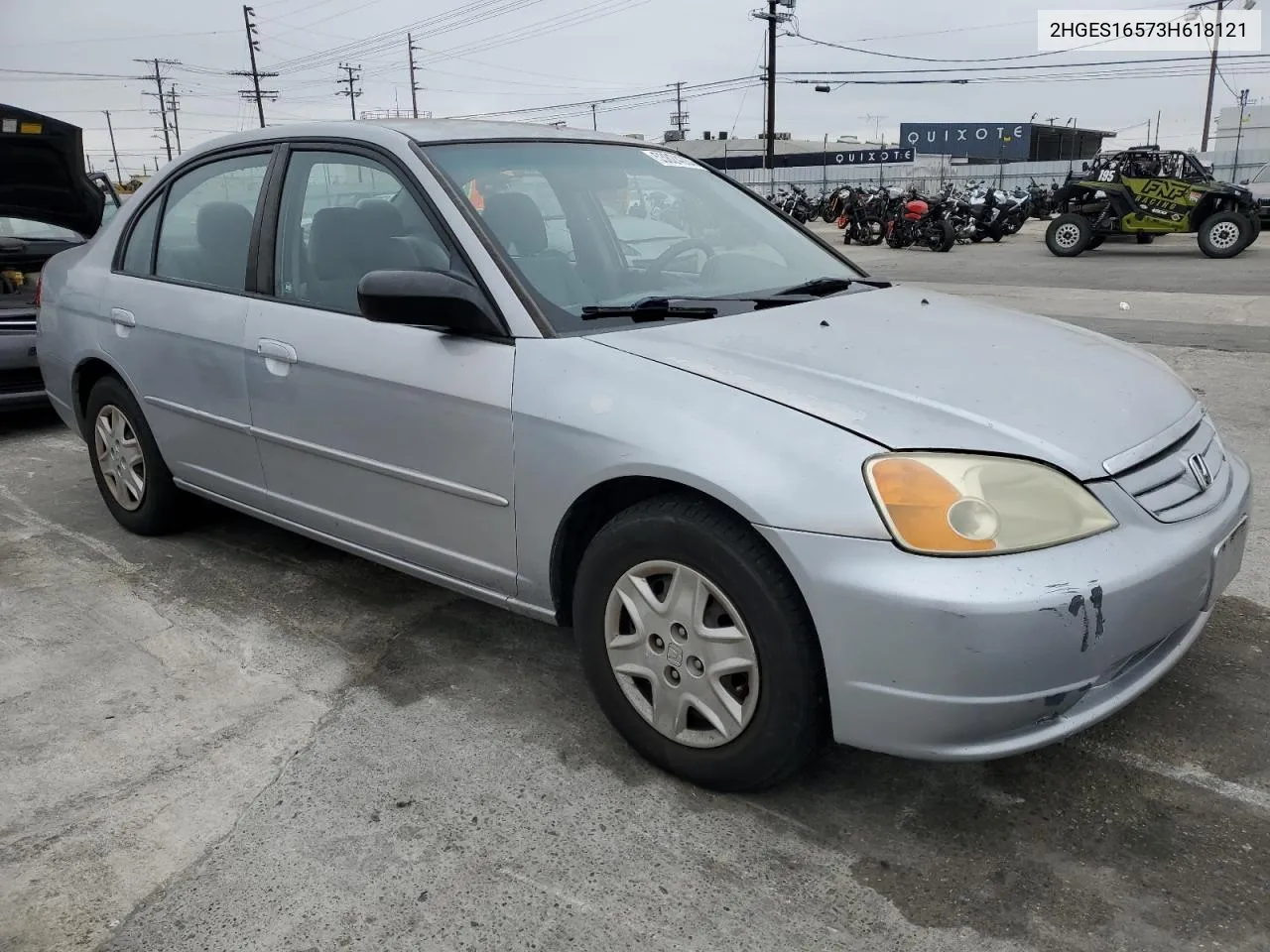 2003 Honda Civic Lx VIN: 2HGES16573H618121 Lot: 53824284