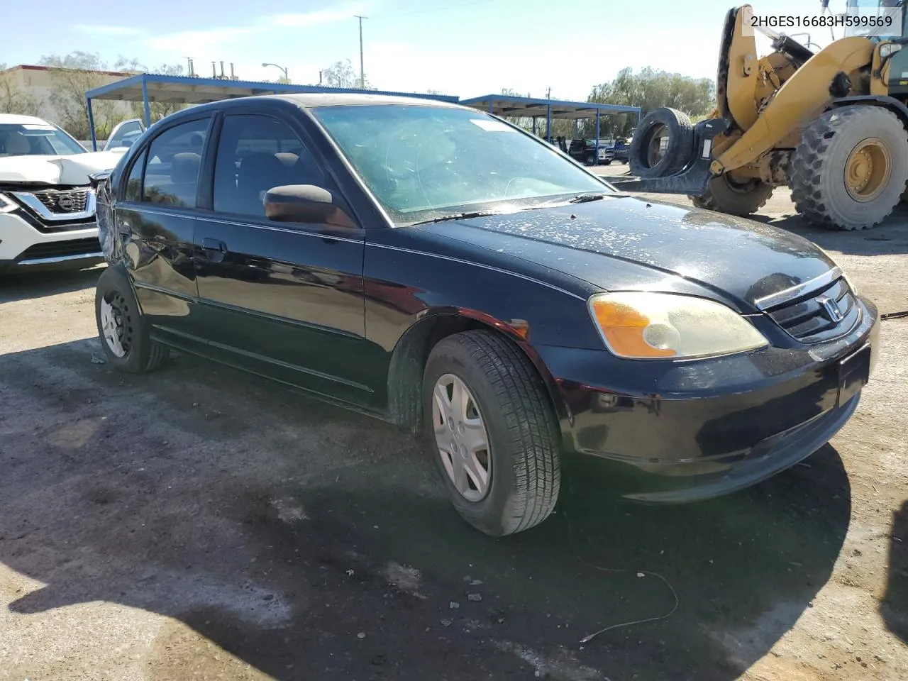 2HGES16683H599569 2003 Honda Civic Lx