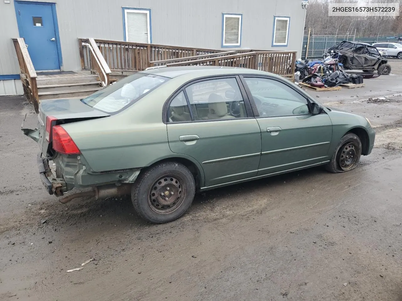 2003 Honda Civic Lx VIN: 2HGES16573H572239 Lot: 58300134