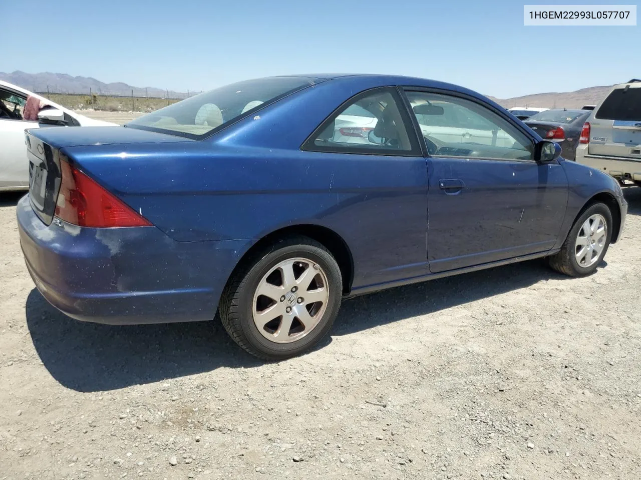 2003 Honda Civic Ex VIN: 1HGEM22993L057707 Lot: 58583464