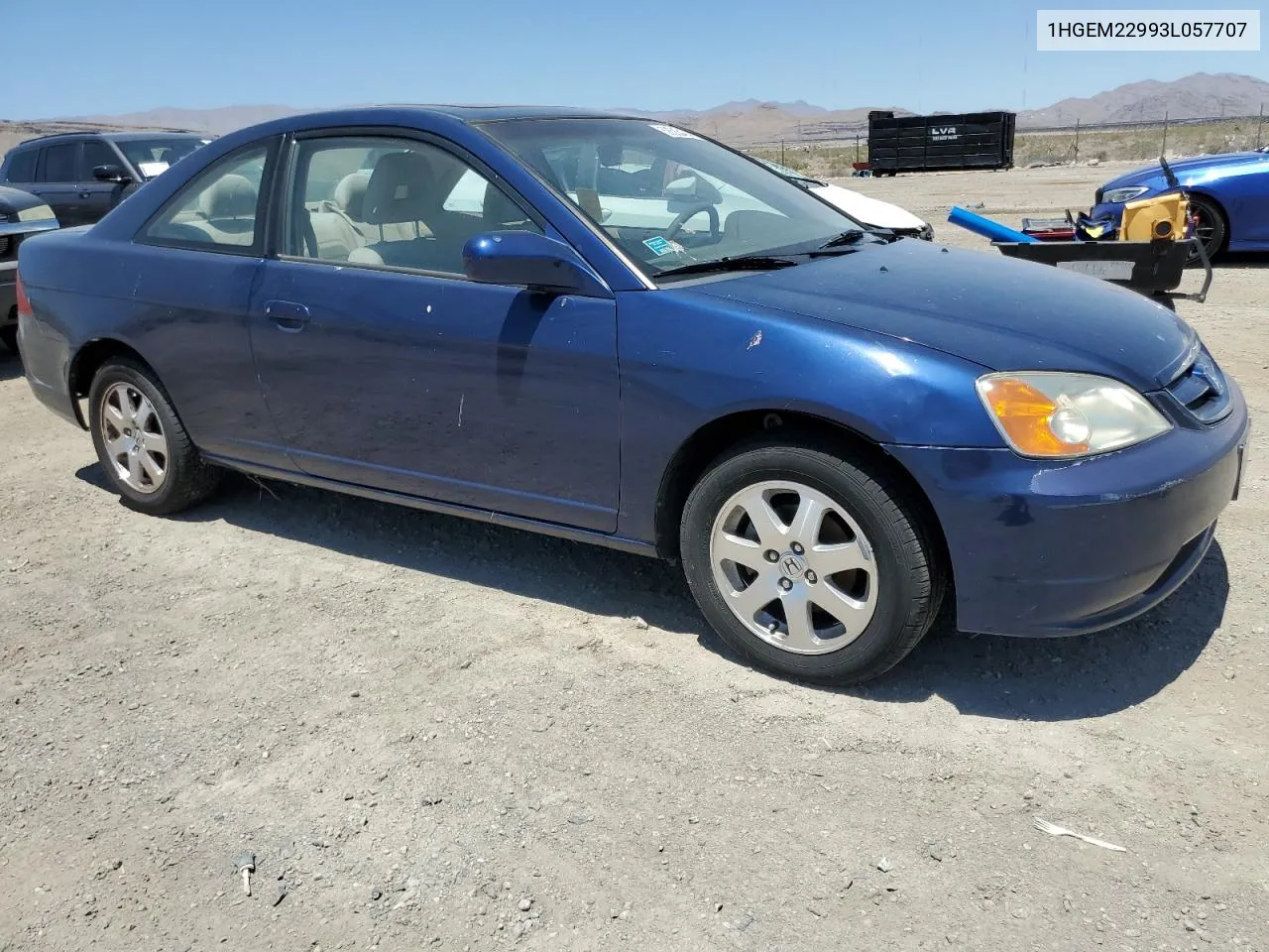 1HGEM22993L057707 2003 Honda Civic Ex