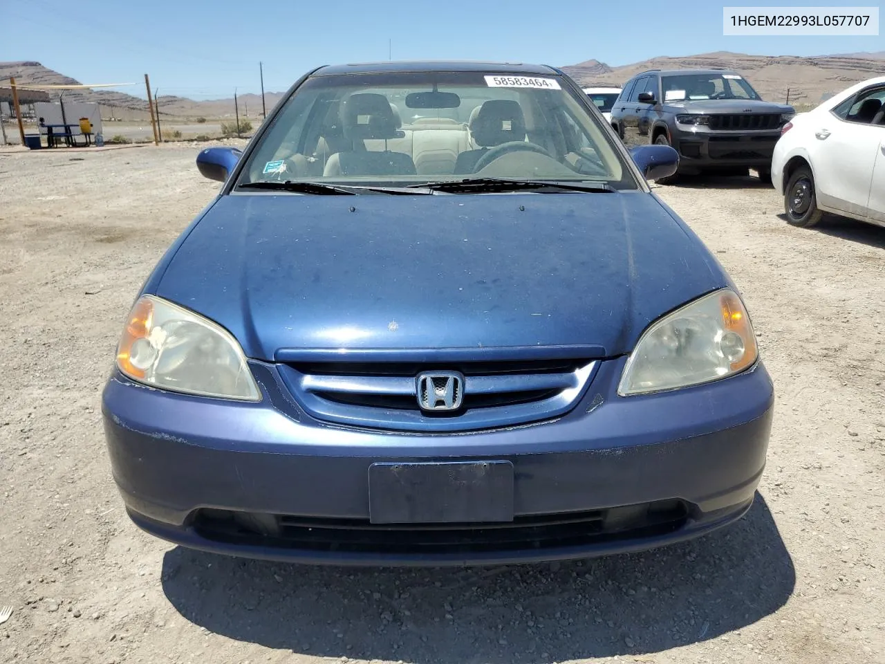 2003 Honda Civic Ex VIN: 1HGEM22993L057707 Lot: 58583464