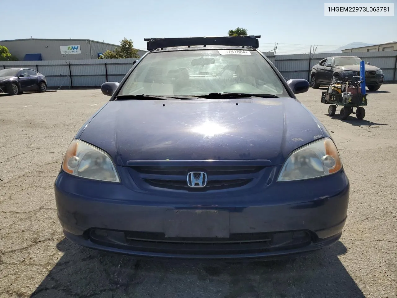 2003 Honda Civic Ex VIN: 1HGEM22973L063781 Lot: 59791554