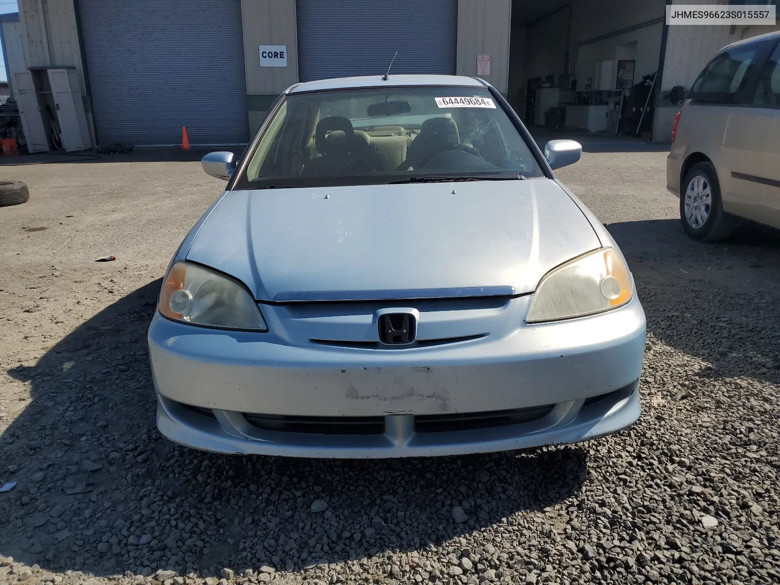 2003 Honda Civic Hybrid VIN: JHMES96623S015557 Lot: 64449684